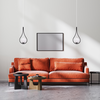 LAMPA WISZĄCA SZKLANA KULA G111-1W CZARNA E27