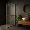 Pared de la ducha Rea Sky Brush Gold 120