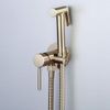 Bidet faucet  Lungo Loop Gold Brush