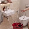 Washbasin faucet with bidetta Rea Lungo Chrome