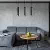 MODERNÉ ZÁVESNÉ STROPNÉ LAMPA 20 CM APP573-1CP Čierna