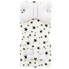 Alfombra de doble cara para cochecito 4en1 White/Black Star