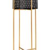 Set de 2 portes plantes en métal Gold-Black