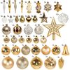 Christmas balls Gold/White 130 pcs