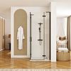 Shower enclosure REA Hugo Double Black  90x90