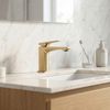 Bathroom faucet PREMIUM Rea Prime Brush Gold Low