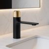 Bathroom faucet REA Storm Black Gold Low