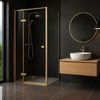 Cabina de dus Rea Atlas 120x80 Brush Gold