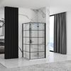 Shower enclosure Rea Molier Black 100x90