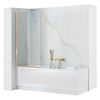 Pare-baignoire Rea Elegant Gold 80