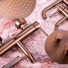 Bathroom faucet Rea Lungo Copper Brush