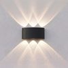 Applique murale de façade LED JNH040-6G Black
