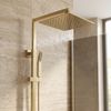 Čtvercová hlavová sprcha REA JS-P015BG 25cm Brush Gold