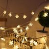 Weihnachtsbaum Lichterkette LED snowflakes