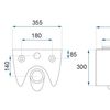 Cuvette WC suspendue Rea Carlo Mini Tornado NFQ GOLD EDGE