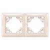 Double socket frame OSTE JNH014-2F Beige