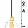 Lampa wisząca APP1006-1CP Biała