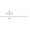 Lampe Murale LED 15W 106CM APP367-1W CHROME