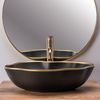 Countertop washbasin Rea Pearl Black Gold