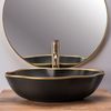 Lavabo sobre encimera Rea Pearl Black Gold