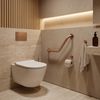 Barre d’appui d’angle pour salle de bain BRUSH COPPER