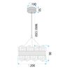 Crystal Pendant Lamp LED LHJ099-CP GOLD