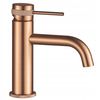 Смесител за мивка Rea Lungo Grip Brush  Copper low