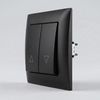 Žalúziový Spínač s Rámikom OSTE JNH009-W BLACK