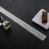 REA BUBBLE Linear Drain, Βουρτσισμένο Χάλυβα 100