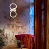 LAMPA WISZĄCA KRYSZTAŁOWA SPIRALA LED G070-CP Złota