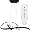 Lámpara LED APP395-CP Black + control remoto