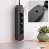 Prelungitor Multipriză 4 prize + 2x USB-A + USB-C JNH025-4B Black