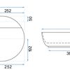 Umywalka Nablatowa REA Aura 51