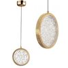 Suspension en Cristal LED LHJ100-1CP Złota