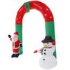 Aufblasbar Weihnachtsbogen Santa Snowman XXL