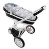 Babyfußsack 4in1 Horse Grey-Purple