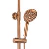 Shower set with thermostat REA Lungo Copper Brush