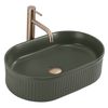 Lavabo da appoggio Rea Vanda Olive Matt