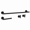 Badezimmer-Accessoire-Set Ari Black 4-teilig