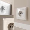 Single socket frame OSTE JNH013-1F White