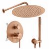 Kit de douche encastré Rea Foss Clif Brush Copper + BOX
