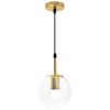 Závěsná stropní lampa skleněná koule zlatá APP686-1CP