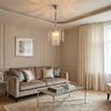 Křišťálová závěsná lampa SWE089-CP 30cm CHROME