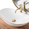 Countertop washbasin Rea Royal Gold Edge