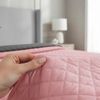 Couvre-lit réversible capitonné Inez D.Grey-Pink
