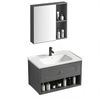 Bathroom furniture set with washbasin River 60cm Grey