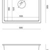 Fregadero de granito KURT 110 WORKSTATION Black Dotted