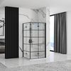 Shower enclosure Rea Molier Black Double 100x100