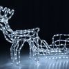 REINDEER WITH SLEDGE LED LAMPS