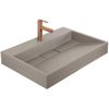 Vasque en conglomérat Rea GOYA TAUPE 70CM + piètement